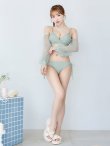 画像26: 【即日発送！】【ビキニ】【水着】ふんわりシアー長袖ビキニ 2点セット[YMT] (26)