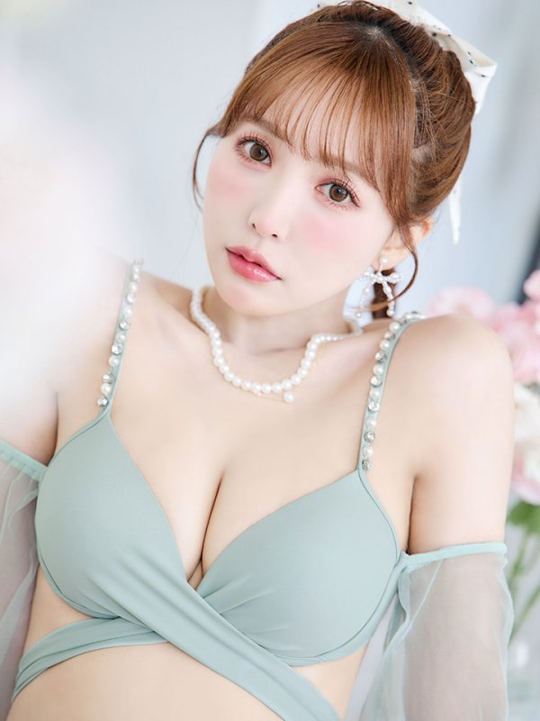 画像15: 【即日発送】【ビキニ】【水着】ふんわりシアー長袖ビキニ 2点セット[YMT] (15)