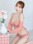 画像8: 【即日発送！】【ビキニ】【水着】ふんわりシアー長袖ビキニ 2点セット[YMT] (8)