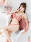 画像3: 【即日発送！】【ビキニ】【水着】ふんわりシアー長袖ビキニ 2点セット[YMT] (3)