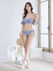 画像10: 【即日発送！】【ビキニ】【水着】くしゅっとオフショル袖シンプルビキニ 2点セット[YMT] (10)