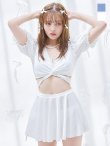 画像4: 【ビキニ】【水着】羽織＆スカート付き4WAYビキニ 4点セット【一部予約 / 7月上旬発送予定】[YMT] (4)