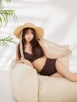 画像27: 【予約商品/7月上旬発送予定】【ビキニ】【水着】シアーチュニック付きハイウエストビキニ 3点セット[YMT] (27)