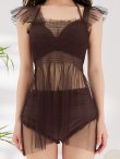 画像39: 【予約商品/7月上旬発送予定】【ビキニ】【水着】シアーチュニック付きハイウエストビキニ 3点セット[YMT] (39)