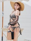 画像11: 【予約 / 5月下旬発送予定】【ビキニ】【水着】チェックホルターネックビキニ 2点セット [YMT] (11)