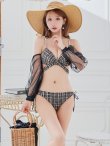 画像14: 【予約 / 5月下旬発送予定】【ビキニ】【水着】チェックホルターネックビキニ 2点セット [YMT] (14)