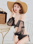 画像6: 【予約 / 5月下旬発送予定】【ビキニ】【水着】チェックホルターネックビキニ 2点セット [YMT] (6)