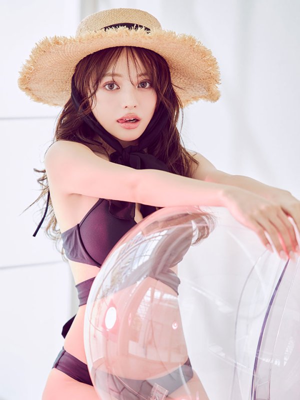 画像19: 【即日発送】【ビキニ】【水着】バッククロスリボンワンカラービキニ 2点セット [YMT] (19)