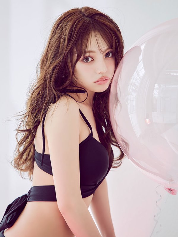 画像15: 【即日発送】【ビキニ】【水着】バッククロスリボンワンカラービキニ 2点セット [YMT] (15)