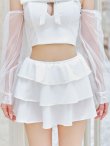 画像23: 【即日発送】【ビキニ】【水着】フリルティアードチュールリボンビキニ 3点セット[YMT] (23)