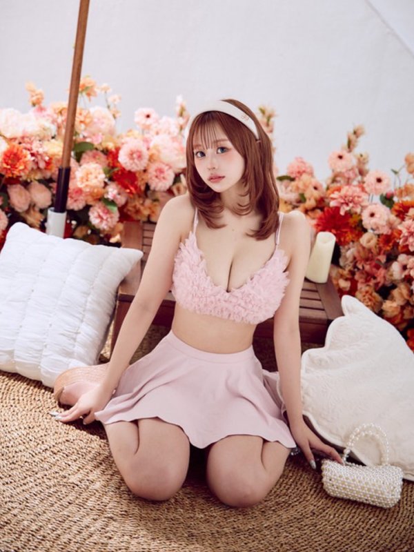 画像17: 【即日発送】【MISTREASS×sugarコラボビキニ】【水着】チュールフレアスカートビキニ 3点セット[YMT] (17)