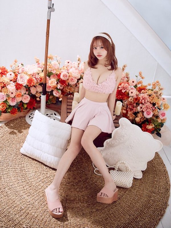 画像14: 【即日発送】【MISTREASS×sugarコラボビキニ】【水着】チュールフレアスカートビキニ 3点セット[YMT] (14)