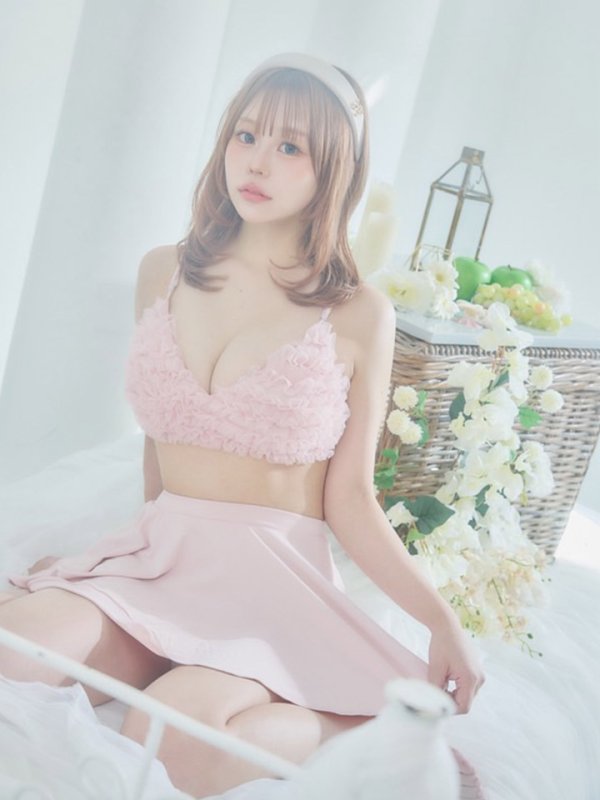 画像13: 【即日発送】【MISTREASS×sugarコラボビキニ】【水着】チュールフレアスカートビキニ 3点セット[YMT] (13)