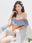 画像2: 【予約 / 6月下旬発送予定】【ビキニ】【水着】ビジューオフショルダーフリルビキニ 2点セット[YMT] (2)