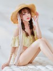 画像15: 【予約 / 6月下旬発送予定】【ビキニ】【水着】ビジューオフショルダーフリルビキニ 2点セット[YMT]M266dz (15)
