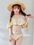画像16: 【予約 / 6月下旬発送予定】【ビキニ】【水着】ビジューオフショルダーフリルビキニ 2点セット[YMT]M266dz (16)