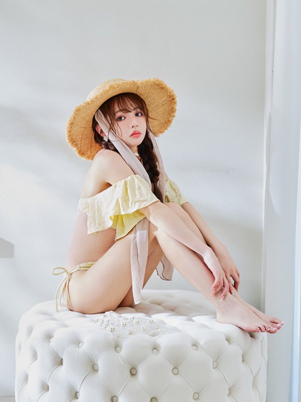 画像21: 【即日発送】【ビキニ】【水着】ビジューオフショルダーフリルビキニ 2点セット[YMT]M266dz (21)