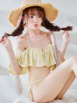 画像22: 【予約 / 6月下旬発送予定】【ビキニ】【水着】ビジューオフショルダーフリルビキニ 2点セット[YMT]M266dz (22)