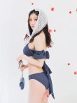 画像18: 【予約 / 6月下旬発送予定】【ビキニ】【水着】オフショルデニムビキニ 2点セット [YMT] (18)