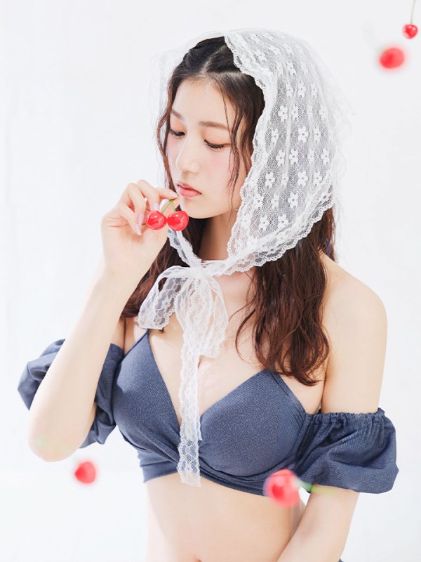 画像44: 【即日発送】【ビキニ】【水着】オフショルデニムビキニ 2点セット [YMT] (44)