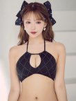 画像18: 【予約 / 6月上旬発送予定】【ビキニ】【水着】アーガイル風バストアップホルターネックビキニ 2点セット [YMT] (18)