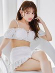 画像25: 【ノベルティ対象】【予約 / 6月下旬-7月上旬発送予定】【ビキニ】【水着】オフショルフレアスカートビキニ  4点セット[YMT]M274 (25)