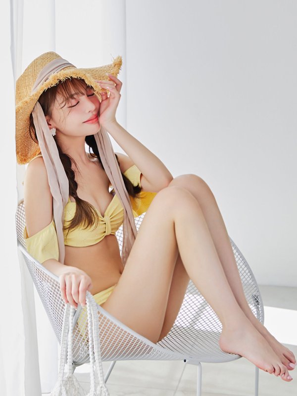 画像17: 【即日発送】【ビキニ】【水着】ビジューリボンフリルスリーブビキニ 2点セット[YMT]M275dzc (17)