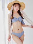 画像3: 【予約 / 6月下旬発送予定】【ビキニ】【水着】ビジューリボンフリルスリーブビキニ 2点セット[YMT]M275dzc (3)