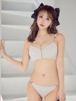画像1: 【予約 / 5月下旬発送予定】【ビキニ】【水着】フロントジップビジューチェーンビキニ 2点セット [YMT] (1)