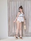 画像12: 【即日発送】【ビキニ】【水着】リボンストラップガーリービキニ   2点セット[FB01] (12)