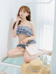 画像31: 【予約 / 6月下旬発送予定】【ビキニ】【水着】 ガーリーフリル×ビスチェ セットアップ ビキニ 2点セット[YMT] (31)