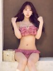 ピンク　モデル：三上悠亜　身長159cm　着用サイズ：Sサイズ