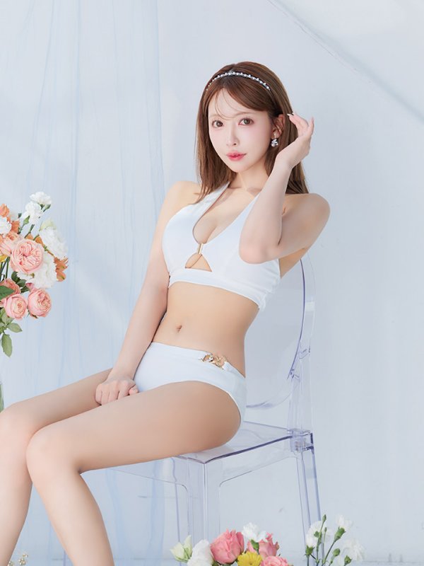 画像19: 【即日発送】【ビキニ】【水着】クロスホルターネックビキニ 2点セット [YMT] (19)