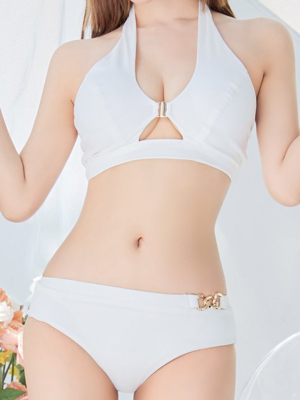 画像25: 【即日発送】【ビキニ】【水着】クロスホルターネックビキニ 2点セット [YMT] (25)