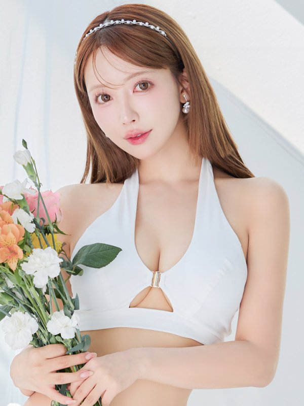 画像9: 【即日発送】【ビキニ】【水着】クロスホルターネックビキニ 2点セット [YMT] (9)