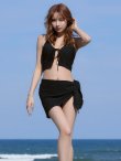 画像1: 【ビキニ】【水着】パレオ付きナチュラルビキニ 3点セット 3点セット[FB01]【予約 / 6月中旬発送予定】 (1)