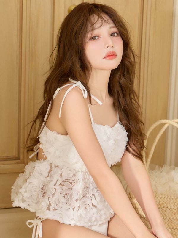 画像29: 【ビキニ】【水着】立体フラワービキニ 2点セット [FB01]【予約 / 6月上旬発送予定】 (29)