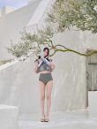画像6: 【ビキニ】【水着】フリル×バイカラー・ハイウエストビキニ 2点セット 2点セット[FB01]【予約 /6月上旬発送予定】 (6)