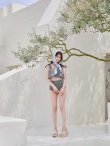 画像9: 【ビキニ】【水着】フリル×バイカラー・ハイウエストビキニ 2点セット 2点セット[FB01]【予約 /6月上旬発送予定】 (9)