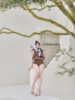 画像26: 【ビキニ】【水着】フリル×バイカラー・ハイウエストビキニ 2点セット 2点セット[FB01]【予約 /6月上旬発送予定】 (26)