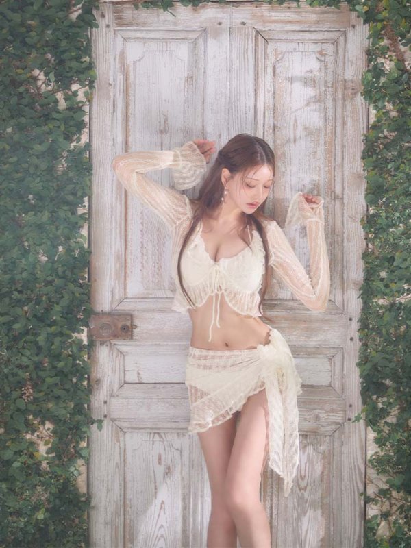 画像8: 【即日発送】【ビキニ】【水着】Solle echo swimwear 4点セット[FB01] (8)