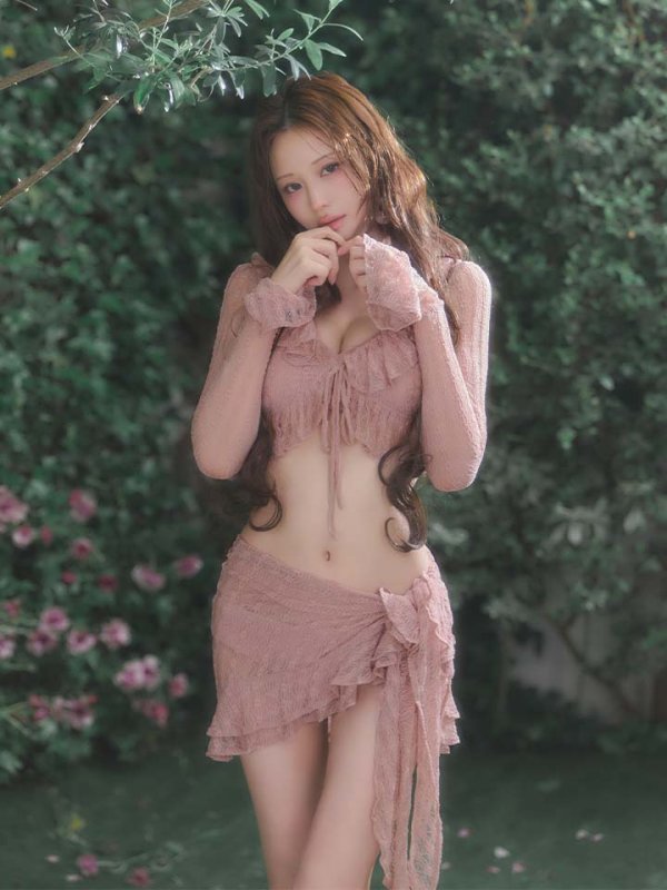 画像45: 【即日発送】【ビキニ】【水着】Solle echo swimwear 4点セット[FB01] (45)