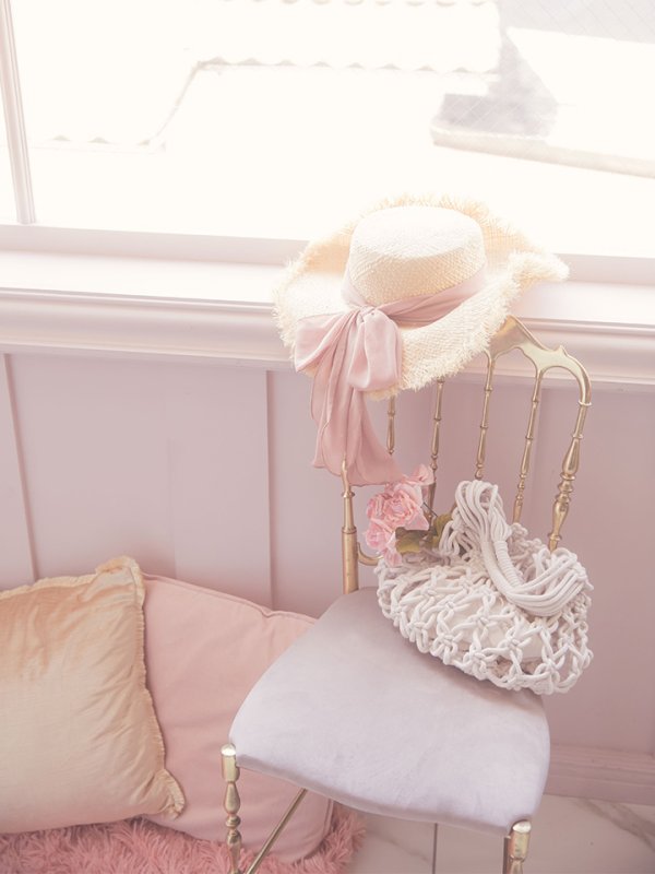 画像11: 【即日発送】【ビキニ】【水着小物：帽子】カラーリボンストローハット[YMT] (11)