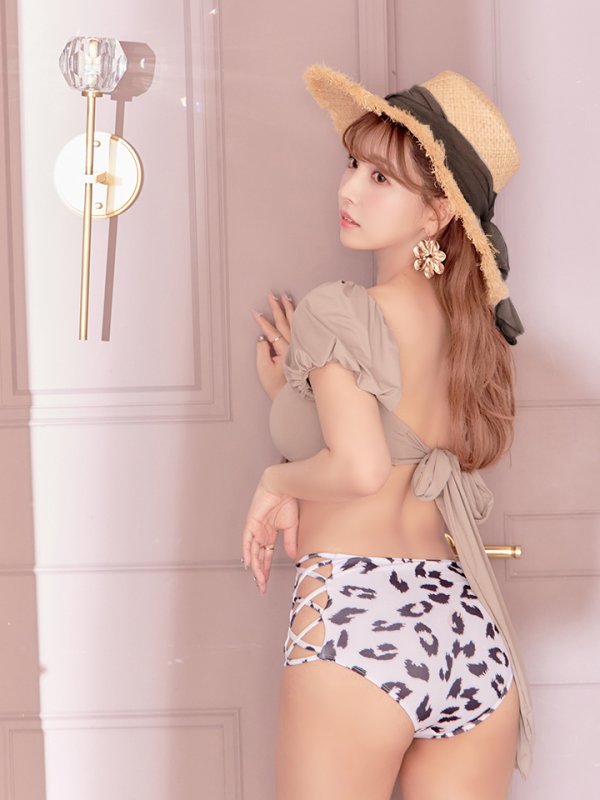 画像5: 【即日発送】【ビキニ】【水着小物：帽子】カラーリボンストローハット[YMT] (5)