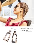 画像1: 【アクセサリー：ピアス】【水着小物：アクセサリー】 大ぶりべっ甲ピアス[HC03-U] (1)