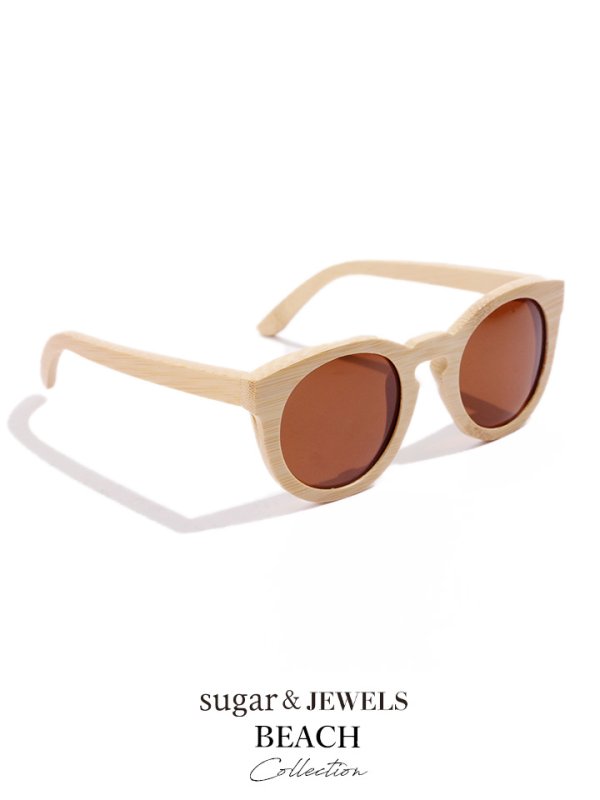 画像2: 【即日発送】【ビキニ】【水着小物：サングラス】ウッドサングラス[HC03] (2)