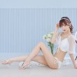 画像3: 【水着小物：ビーチサンダル】ビジューモチーフ付き/ クリアヒールサンダル[YMT] (3)