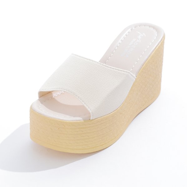 画像10: 【即日発送】【水着小物：ビーチサンダル】シンプルウェッジサンダル[YMT] (10)