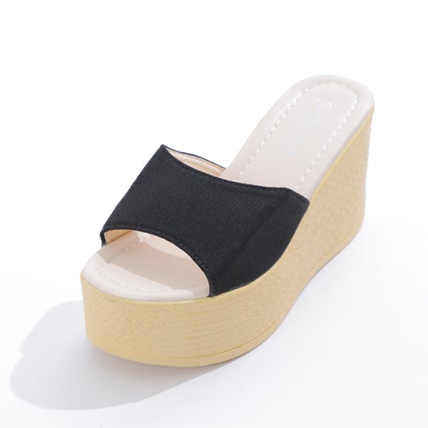 画像15: 【即日発送】【水着小物：ビーチサンダル】シンプルウェッジサンダル[YMT] (15)