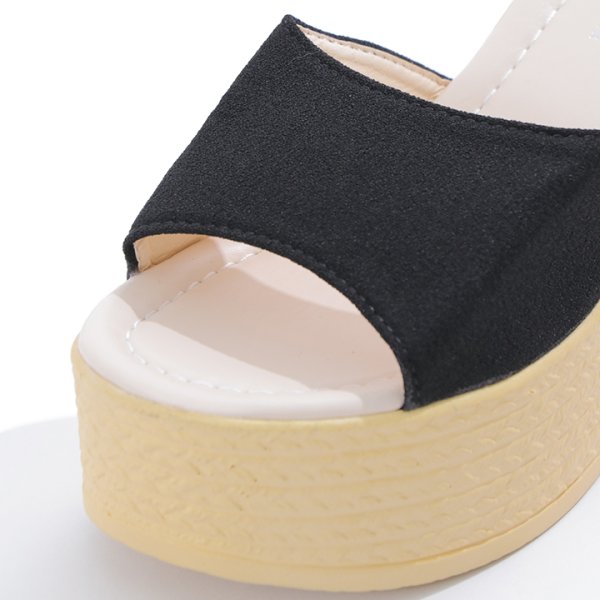 画像16: 【即日発送】【水着小物：ビーチサンダル】シンプルウェッジサンダル[YMT] (16)